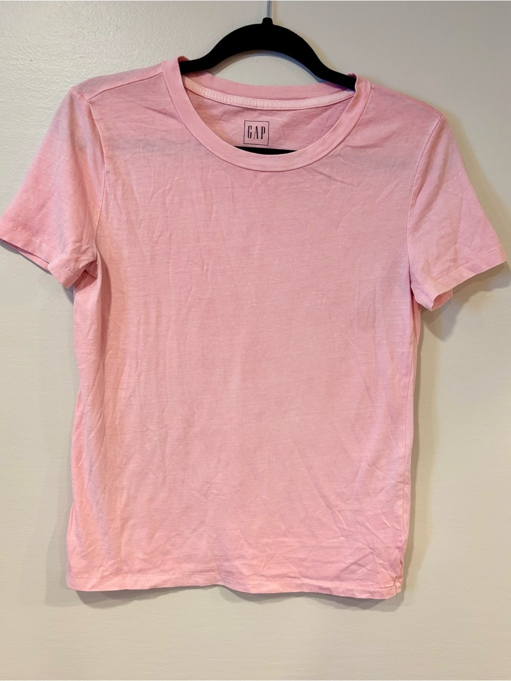 GAP Organic Cotton Short Sleeve Everyday Basic T-Shirt Light Pink Women's XS